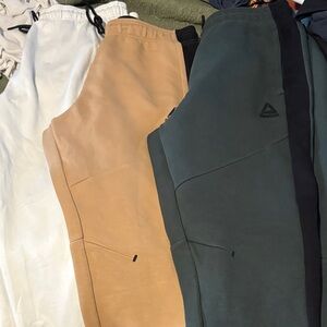 Reebok Tan and Dark Green Track Pants